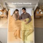 Heated Mattress Pad with Dual Controllers and Memory