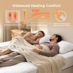 Heated Mattress Pad with Dual Controllers and Memory