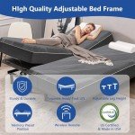 Twin XL Adjustable Hospital Air Mattress & Base