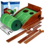 FAFAMESO Indoor Golf Putting Green with Ball Return