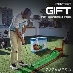 FAFAMESO Indoor Golf Putting Green with Ball Return