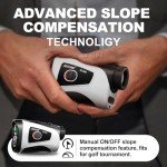 Slope Golf Rangefinder - 660 Yards, 7X Magnification