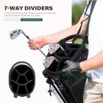 UNIHIMAL Lightweight Golf Stand Bag with 7 Dividers