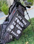 Funny Golf Towel Gag Gift with Clip
