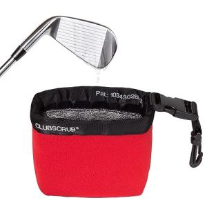 Golf Club and Ball Cleaning Bag, Waterproof Red