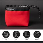 Golf Club and Ball Cleaning Bag, Waterproof Red