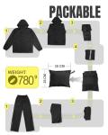 Men's Lightweight Packable Waterproof Rain Suit – 2 Pieces