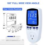 Smart Power Meter Plug with Backlight Display