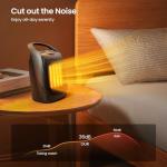 Kismile Portable Ceramic Space Heater with Thermostat