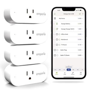 Emporia WiFi Smart Plug with Energy Monitoring (4 Pack)