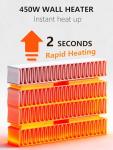 450W Programmable Portable Wall Space Heater with Remote