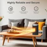 WINHL Portable Electric Heater with Remote & Timer