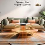 WINHL Portable Electric Heater with Remote & Timer