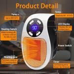 Compact Electric Space Heater with Remote Control