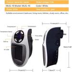 450W Smart Mini Space Heater with Remote Control