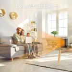 Portable 1500W Indoor Space Heater with Remote