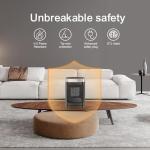 Portable 1500W Indoor Space Heater with Remote