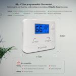 Easy DIY Non-Programmable Thermostat with Blue Backlight
