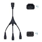 JORINDO C14 to 3 X C13 Power Splitter Cable