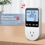 2 Pack Smart Power Meter with Backlight