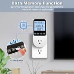 2 Pack Smart Power Meter with Backlight