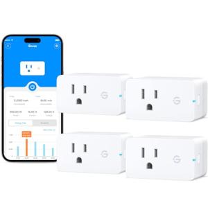 Govee Smart Plug with Energy Monitor, 4 Pack