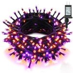 Spooky Purple & Orange Halloween String Lights, 240 LED