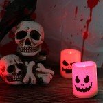 Color Changing Flameless Halloween Votive Candles - 6 Pack