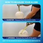 Clear Acrylic Lamp Post Globe - 12" Halloween Decor