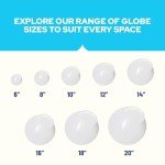 Clear Acrylic Lamp Post Globe - 12" Halloween Decor