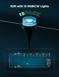 Govee 15-Pack RGBIC Halloween Pathway Lights