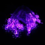 KEPATO Battery-Operated Halloween Spider String Lights