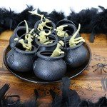 Mini Black Cauldron Candy Holders - 12 Pack