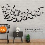 60PCS Realistic 3D Bat Decor for Halloween