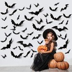 60PCS Realistic 3D Bat Decor for Halloween