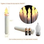 12 Pcs Flameless LED Floating Candles for Halloween