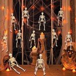 8PCS Mini Skeletons Halloween Decorations for Parties