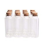 Mini Glass Potion Bottles with Cork Stoppers - 12 Pack
