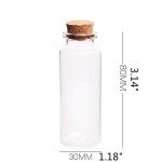 Mini Glass Potion Bottles with Cork Stoppers - 12 Pack