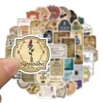 Gothic Magic Potion Label Stickers - 50 Pack