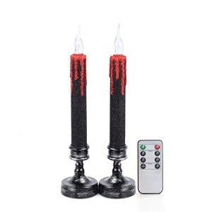 Blood Dripping Flameless Candles for Halloween Decor
