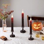 Blood Dripping Flameless Candles for Halloween Decor
