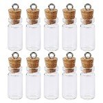 10 Mini Glass Potion Bottles with Cork Lids