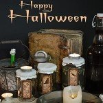 80 Creepy Halloween Animal Bottle Label Stickers