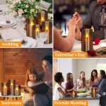Flameless Flickering Gray Candle Set with Remote