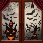 90-Piece Halloween Window Clings & Stickers Set