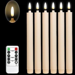 Set of 6 LED Flameless Halloween Window Candles