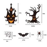 90-Piece Halloween Window Clings & Stickers Set