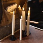 Set of 6 LED Flameless Halloween Window Candles