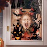 90-Piece Halloween Window Clings & Stickers Set